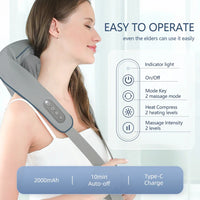 kiikat™ Electric Wireless Neck And Back Massager